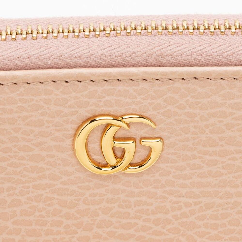 Gucci Leather GG Marmont Zip Around Wallet - Picture 7 of 12